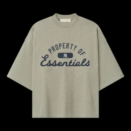 Fear of God Essentials Yankees Merch Tee 'Seal Heather'
