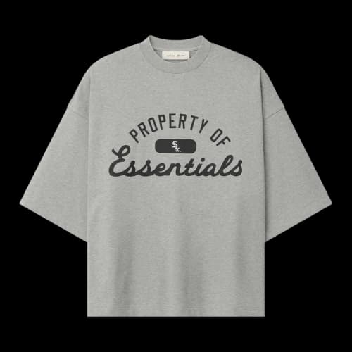 Fear of God Essentials White Sox Merch Tee 'Concrete Heather'