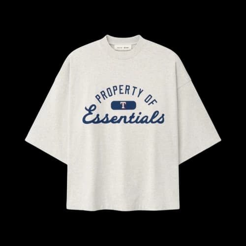 Fear of God Essentials Rangers Merch Tee 'Oatmeal Heather'