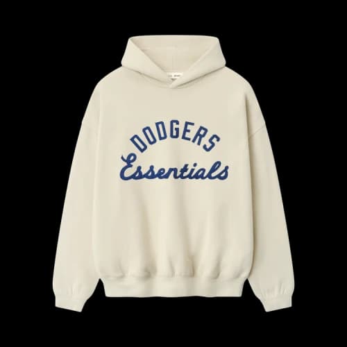 Fear of God Essentials Dodgers Sport Hoodie 'Oat'