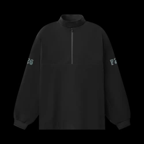 Fear of God Essentials Half Zip Track Jacket 'Vintage Black'