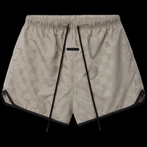 Fear of God Essentials Nylon Checkered Gym Short 'Seal'