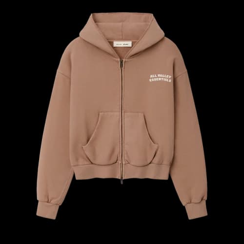 Fear of God Essentials 90s Full Zip Hoodie Classic Fit 'Washed Ginger'