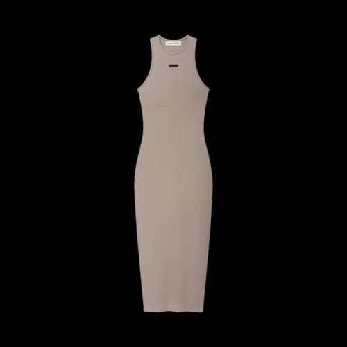 Fear of God Essentials Soft Rib Racerback Dress 'Seal'