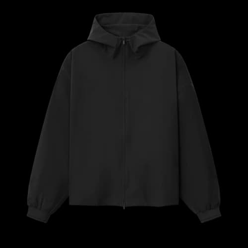 Fear of God Essentials Full Zip Hooded Anorak 'Vintage Black'
