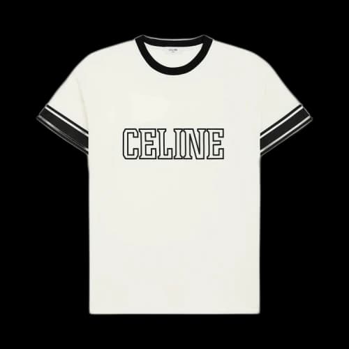 CELINE Loose Triomphe T-Shirt 'Washed White/Black'