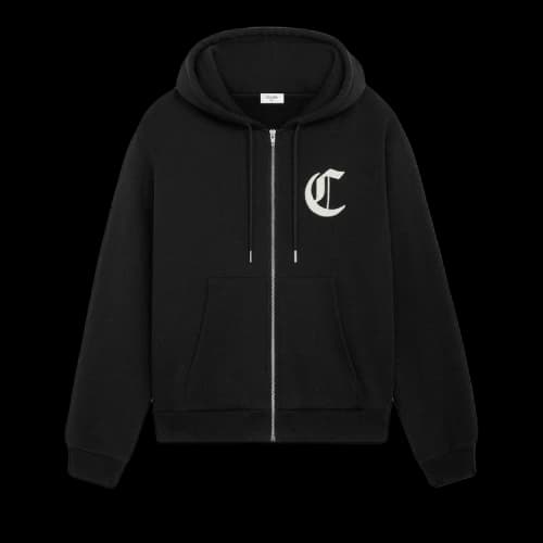 CELINE Zipped Hoodie 'Black/White'