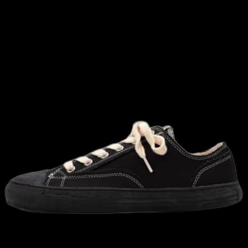Maison MIHARA YASUHIRO PAST Sole 6 - Hole Canvas Low-top Sneaker 'Black'