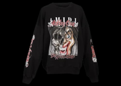 AMIRI Motley Crue Dr Feelgood Crewneck Black