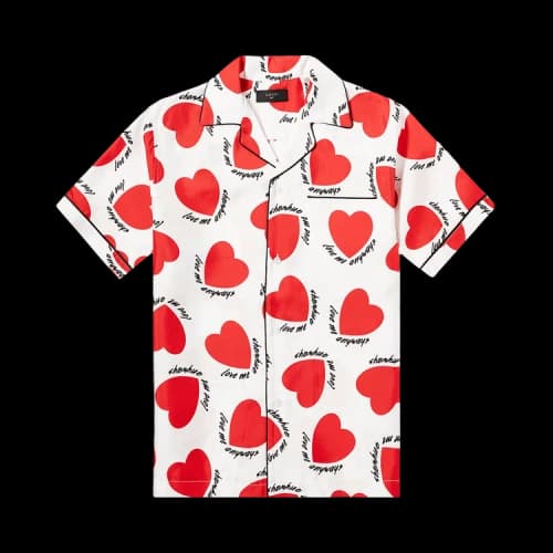 Amiri Hearts Pajama Shirt 'White'