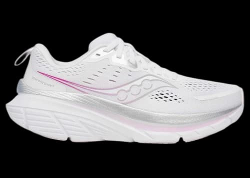 Saucony Guide 18 White Fuchsia (Women's)