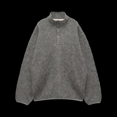 nanamica Pullover Mohair Sweater 'Heather Grey'
