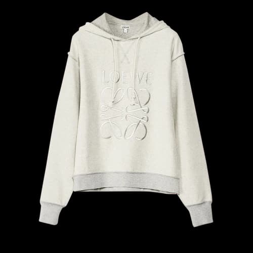 Loewe Anagram Hoodie 'Grey Melange' (Women's)