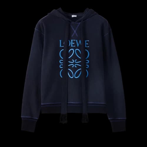 Loewe Anagram Hoodie 'Navy Blue'
