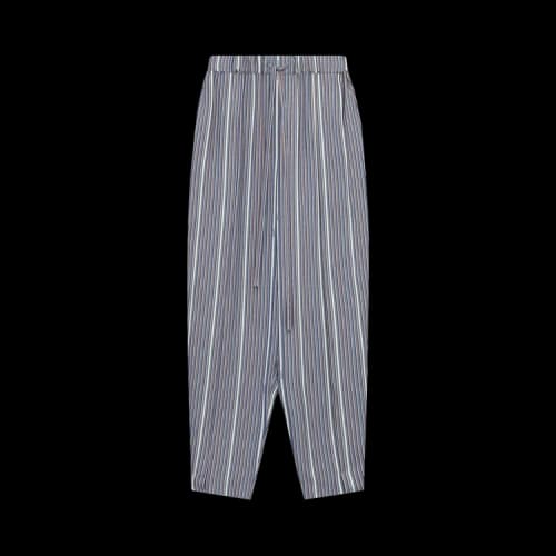 Loewe Stripe Balloon Trousers 'Grey/Navy Blue'
