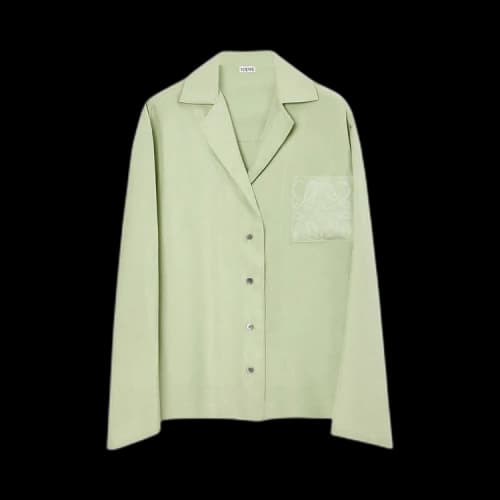 Loewe Anagram Pajama Blouse 'Lime Green'