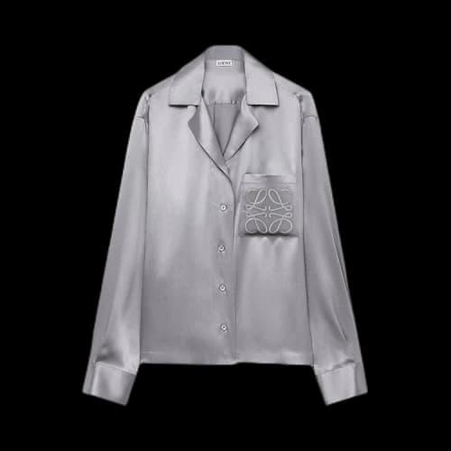 Loewe Anagram Pyjama Blouse 'Mouse Grey'