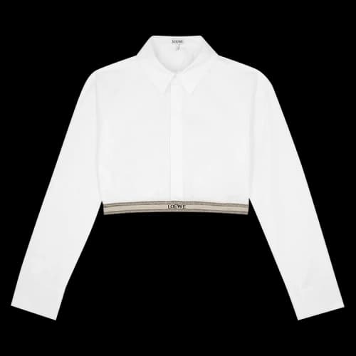 Loewe Cropped Shirt 'Optic White'