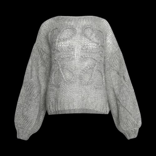 Loewe Anagram Sweater 'Grey Melange'