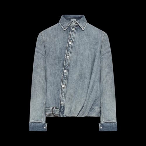 Loewe Draped Shirt 'Washed Denim'