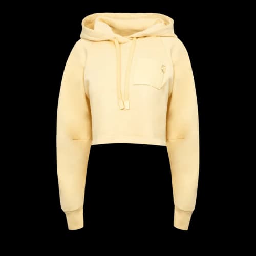 Loewe Cropped Hoodie 'Vanilla'
