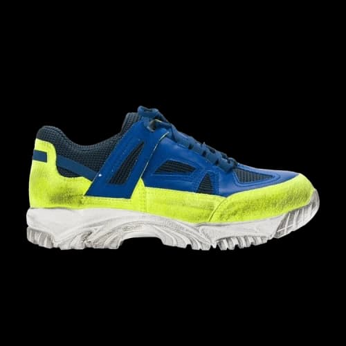 Maison Margiela Security Dirty Treatment Sneakers 'Blue Yellow'