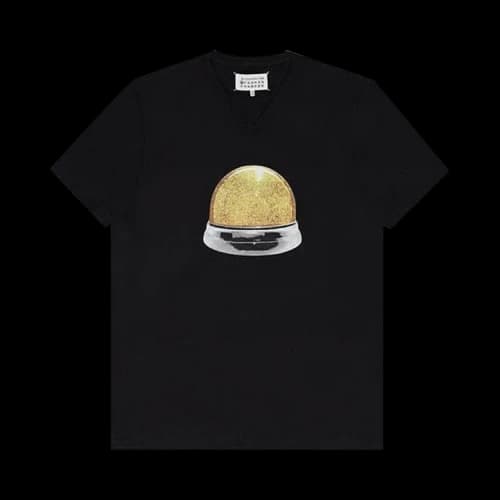 MM6 Maison Margiela Snow Globe Print V Neck 'Black'