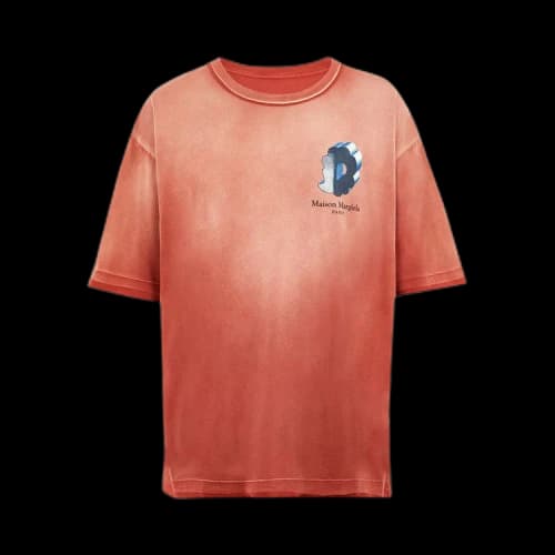 Maison Margiela Log Tee 'Dusty Brick Red'