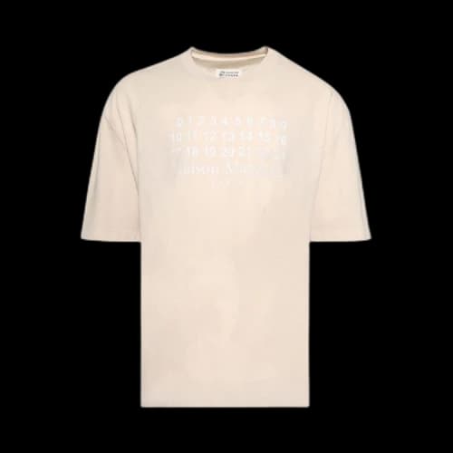 Maison Margiela Numerical Logo T-shirt 'Ecru'