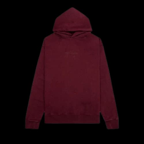 Maison Margiela Logo Embroidered Hoodie 'Burgundy'
