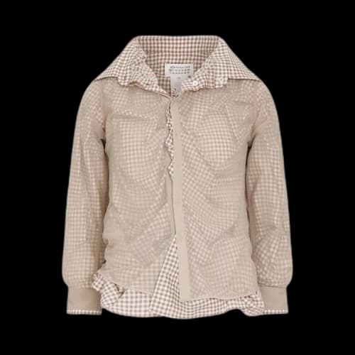 Maison Margiela Long-Sleeve Shirt 'Camel/Tan/White'