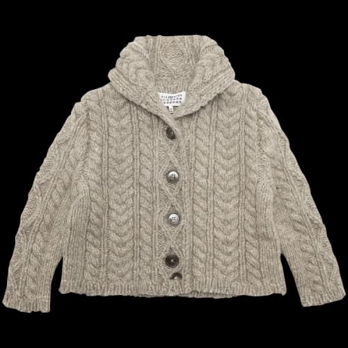 Maison Margiela Cable Knit Cardigan 'Beige'