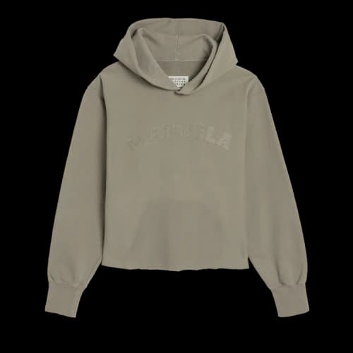 Maison Margiela Firm Cotton Fleece Hoodie 'Dove'