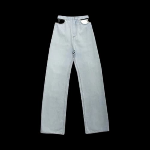 Maison Margiela Cut Out Waist Jeans 'Blue'