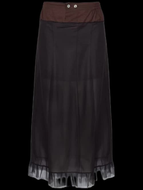 Maison Margiela Midi Skirt Black/Brown