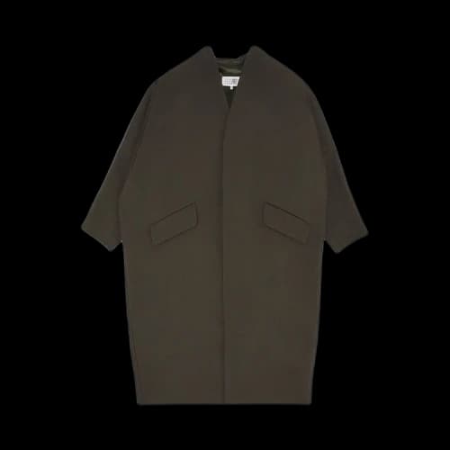 MM6 Maison Margiela Tecnho Wool Coat 'Khaki'
