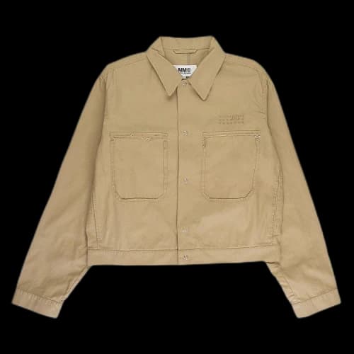 MM6 Maison Margiela Lightweight Cropped Jacket 'Beige'
