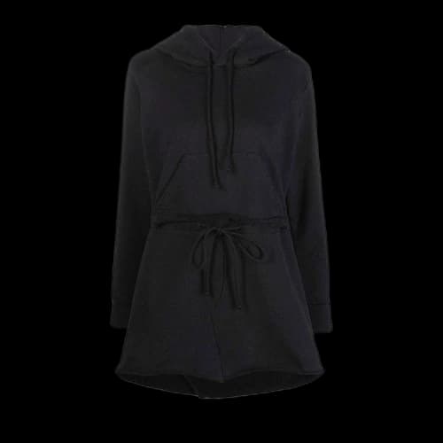 MM6 Maison Margiela Hoodie Long-Sleeve Dress 'Black'