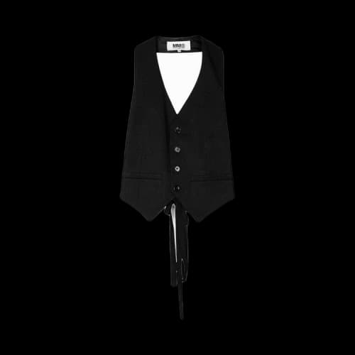 MM6 Maison Margiela Tuxedo Halter Vest 'Black'