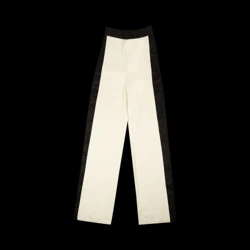 MM6 Maison Margiela Side Stripe Pants 'White/Black'