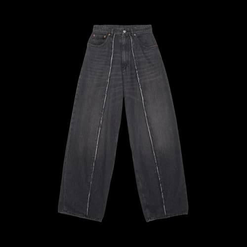 MM6 Maison Margiela Denim Raw Trousers 'Grey'