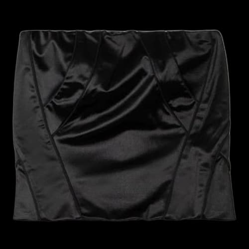 MM6 Maison Margiela Seamed Satin Tube Top 'Black'