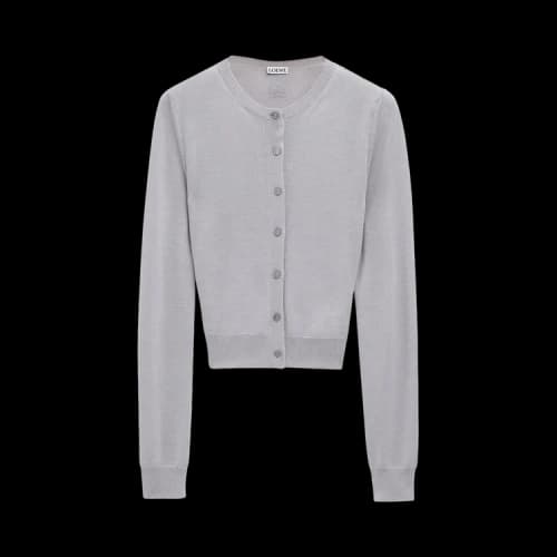 Loewe Draped Cardigan 'Light Grey'