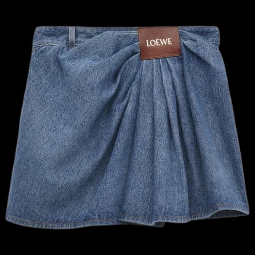 Loewe Draped Skirt 'Indigo Blue'