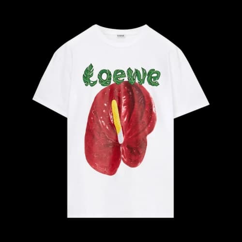 Loewe Flower T-Shirt 'White/Red'