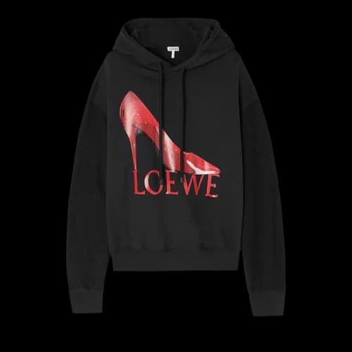 Loewe Pump Hoodie 'Black/Red'
