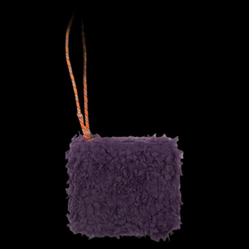 MM6 Maison Margiela Sherpa Small Zip Around Wallet 'Purple'