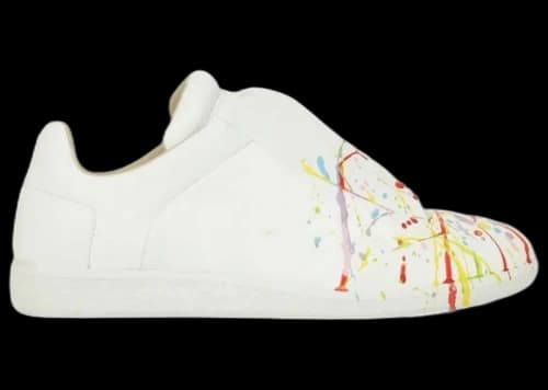 Maison Margiela Future Low White Multi-Color Paint Splatter