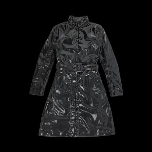 MM6 Maison Margiela High-Neck Trench Coat 'Black'