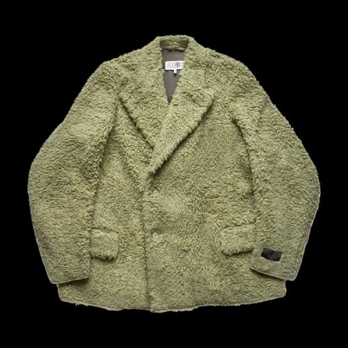MM6 Maison Margiela Hairy Fleece Blazer Jacket 'Green'